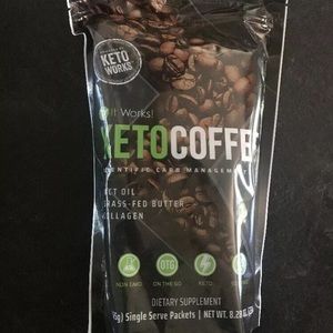 It works Keto Coffee 15 single serve BRAND NEW